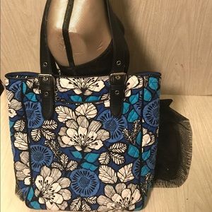 Vera Bradley Blue Floral Bayou Tote